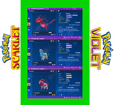 Shiny 6IV Eternatus Zacian & Zamazenta ANY NATURE Pokemon Scarlet/Violet Bundle