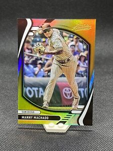 Manny Machado ￼2022 Panini Absolute Baseball Gold #9/10 SSP 51 San Diego Padres
