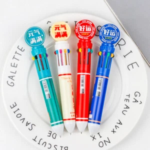 30PCS Chao inspirational text ten-color ballpoint pen creative text series - Picture 1 of 14