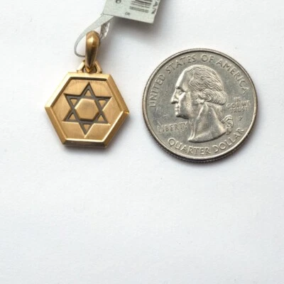 Nuevo colgante potenciador amuleto estrella de David de 15 mm DAVID YURMAN en oro amarillo de 18 quilates Foto 1 de 4