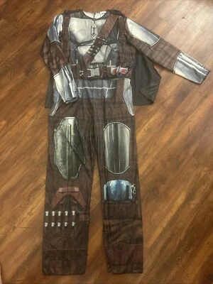 Mandalorian Jazwears Costume Padded Boys Youth Large Star Wars Cape No Mask New - Image 1 of 4
