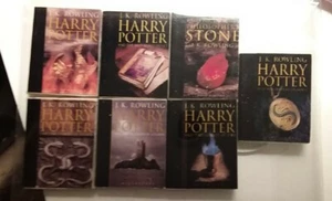 Miniature Dollshouse Accessories Set of 7 Harry Potter Books 1:12th Scale Size - Picture 1 of 8