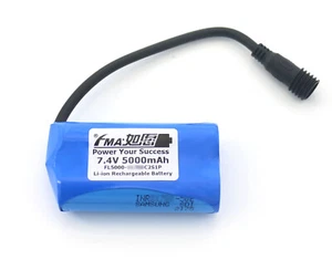 Batería de iones de litio protegida FMA 7.4v 37WH para linterna de luz LED Magic-Shine para bicicleta - Imagen 1 de 6
