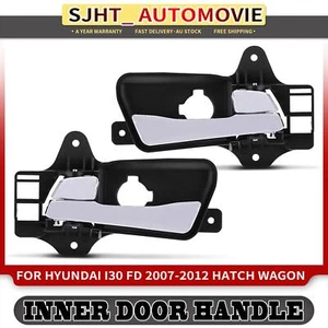 2x Front LH RH Inner Door Handle Chrome for Hyundai i30 FD 01/2007-03/2012 Hatch - Picture 1 of 13
