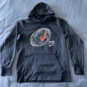 Nike Football Hoodie Mens Sz Medium Dri-Fit Therma Black Lightweight Pullover - Picture 1 of 11