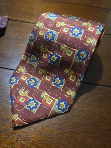 KENZO Paris KNZ Used Luxury Necktie Tie Ties Mens Unisex ALL SILK Gorgeous #22 - Picture 1 of 4