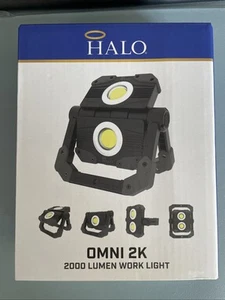 Halo Omni 2K - 2000 Lumen Work Light - Freestanding Black NEW - Picture 1 of 3