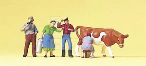PREISER 10044 - Set personaggi con mucca, come in foto. Scala H0 1:87 - Imagen 1 de 1