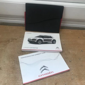 CITROEN C4 CACTUS OWNERS PACK / HANDBOOK / MANUAL / WALLET 2014 TO 2018 GENUINE - Picture 1 of 5
