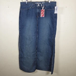 PARIS BLUES Sz 13 Soulmate Denim Jean Long Skirt w/ Pockets With Slit NWT - Picture 1 of 8