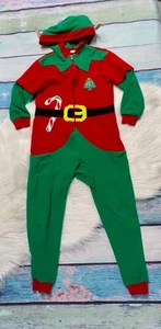 Holiday Elf Pajama One Piece Boys Size 6 - Picture 1 of 1