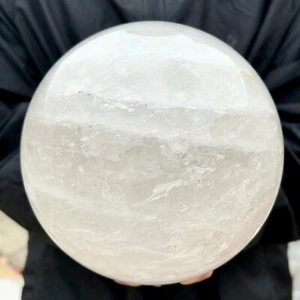 11.8LB Natural White Crystal Clear Quartz Crystal Sphere Ball Healing Meditation - Picture 1 of 22