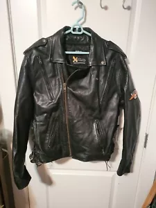 X Element Traditional Slant Zipper Biker Jacket XL - Picture 1 of 4