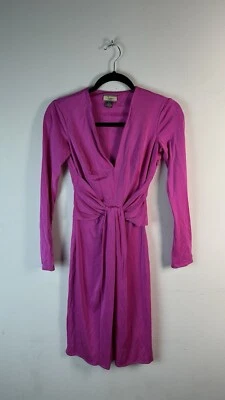 Abito rosa Issa London in seta con cravatta in vita fidanzamento reale US 2 UK6 - Immagine 1 di 4