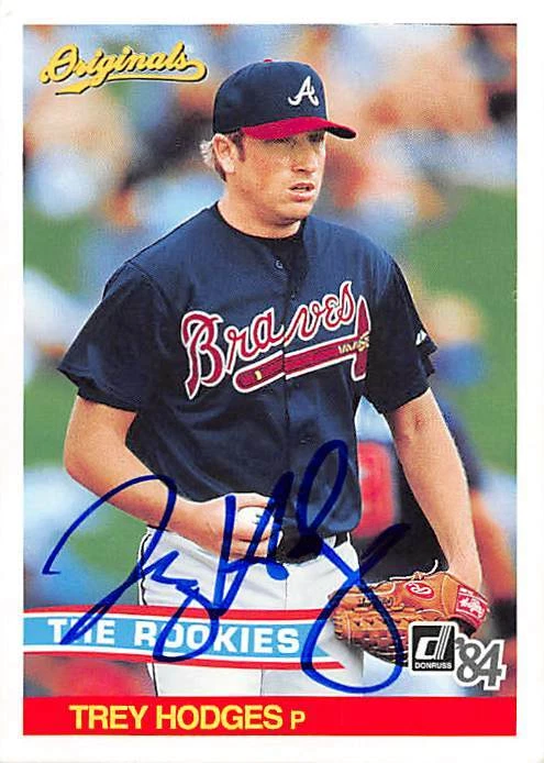 Trey Hodges autographed baseball card (Braves) 2002 Donruss The Rookies #408 - Image 1 of 1