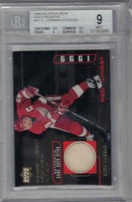 1998 - 99 UPPER DECK GOLD RESERVE 1 OF 200 #SYS STEVE YZERMAN STICK