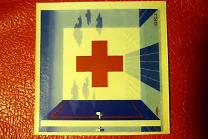 Fensteraufkleber Amerikanisches Rotes Kreuz 1955 - Bild 1 von 3