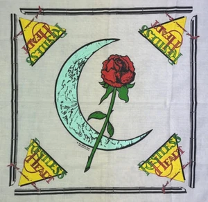 Vintage 1990 Restless Heart White Concert Bandana Taschentuch Country Western - Bild 1 von 6