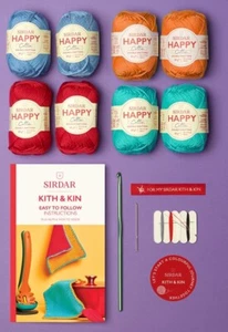 Beginner’s Crochet Gift Kit - Pot Holders Kit - Sirdar Kith & Kin - Picture 1 of 4