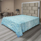Ambesonne Turquoise Flat Sheet Top Sheet Decorative Bedding 6 Sizes