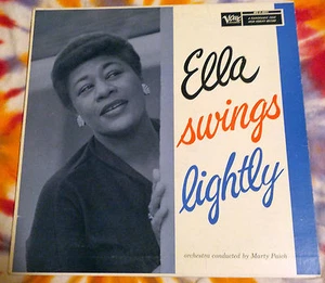 ELLA FITZGERALD Ella Swings Lightly VERVE RECORDS 1958 MONO VG++ Deep Groove - Picture 1 of 5