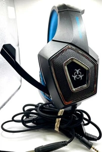 Hunterspider Model V3 Gaming Headset Black Blue - Picture 1 of 3