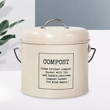 Bac à compost facile à nettoyer, sans odeur, avec couvercle, poubelles,
