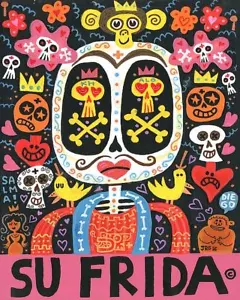 Dolor Feliz Gracias (Su Frida) Jorge R. Gutierrez Art Print 8x10 - Picture 1 of 1