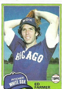 ED FARMER CHICAGO WHITE SOX #36 - TOPPS NM-MT 1981 - Picture 1 of 2