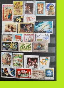 World Stamps Collection - 25 Used Stamps - Picture 1 of 1