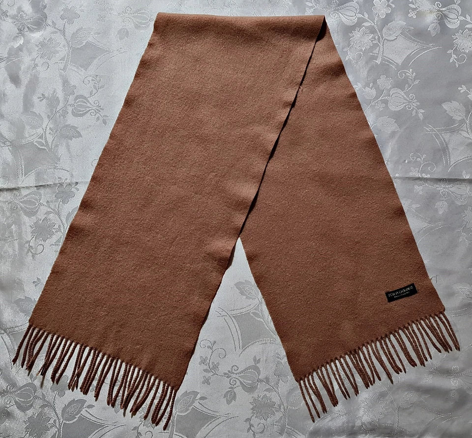 BUFANDA VINTAGE AUTÉNTICA SOBHA CACHEMIR BEIGE SÓLIDO CACHEMIR BL FLECOS LARGOS PARA HOMBRE Foto 1 de 3