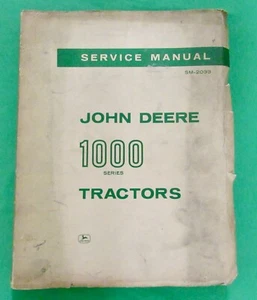 Manual de servicio de tractores John Deere serie 1000 SM-2033 (original) - Imagen 1 de 17