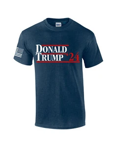 Donald Trump '24 Poltitical Campaign 2024 Men's Short Sleeve T-shirt Graphic Tee - Picture 1 of 24