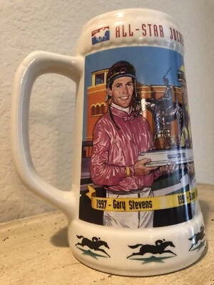 NTRA All-Star Jockey Championship 2001 Beer Stein Stevens Sellers Pincay Prado  - Изображение 1 из 4