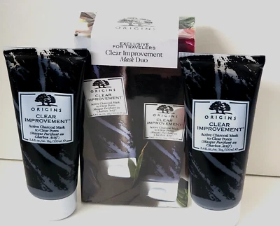 ORIGINS CLEAR IMPROVEMENT Active Charcoal Mask to Clear Pores 3.4 oz DUO SEALED - Image 1 of 3