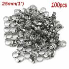 Silver Hose Clamps 100pcs Gear Clips Anti-twist Equipment Rust-proof New