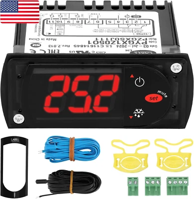 Carel Temperature Thermostat PZGXS0J111 with Temperature Sensor Probe - US Stock