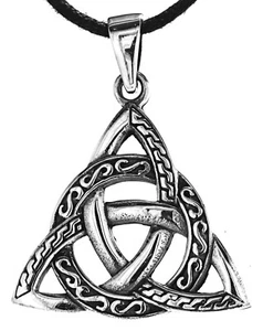 Keltenknoten Anhänger Kette 925 Silber Triqueta Trinity keltischer Knoten Nr 232 - Bild 1 von 7