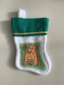 Disney Mini Felt Stocking The Lion King Nala White And Green Santa’s Best 5” - Picture 1 of 5