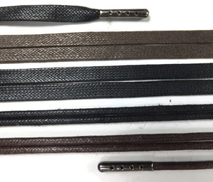 Gewachste Baumwolle - flach oder rund - Metallspitze - Wandertrainer Schuhspitze - Bild 1 von 3