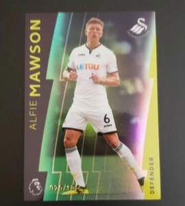 2017-18 Topps Premier League verde platino/100 Alfie Mawson #76 novato Swansea - Imagen 1 de 2