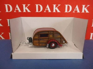 Die cast 1/43 Modellino Caravan Roulotte Legno by Cararama - Foto 1 di 5