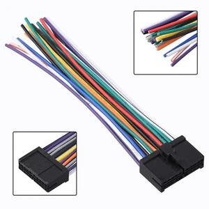 Black 20pin Car Radio Audio Wiring Adapter Cable Suitable for Most Car Radios - Picture 1 of 12