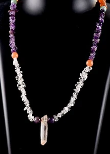 Shamanic Journeyer Crystal Energy Mystic necklace infusion of divine fire#6847 - Picture 1 of 6