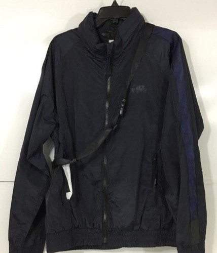 Coach 88716 Parka Uomo Blu Navy Nero Giacca Leggera con Tasche Imballabile 52