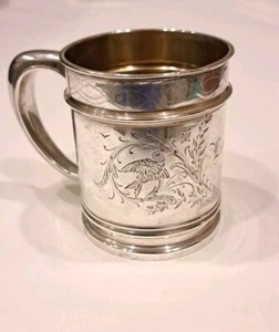 Antique Whiting Manufacturing Co. Taza de lavado estética de plata de ley y oro - Imagen 1 de 23