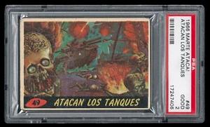 1966 Marte Ataca #49 PSA 2 Argentina Mars Attacks Argentine Spanish Mexican Card - Picture 1 of 2