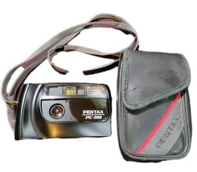 Pentax PC-300 35mm Film Camera with Case & Strap – Vintage Point and Shoot - Image 1 of 4
