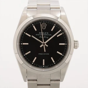 Rolex Air-King 14000M SS SS AT Black Dial 2 Extra Links - Picture 1 of 9