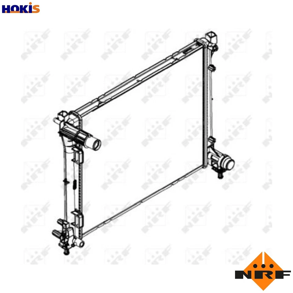 RADIATOR ENGINE COOLING 58432 FOR 312A2.000/A5.000 0.9L 2cyl 199B1/312B1.000 - Image 1 of 4